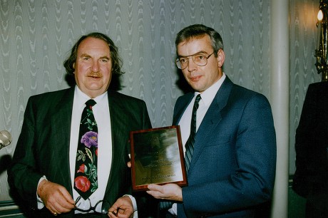 Daily Mail-ryman Small Business Award. Sir John Harvey-jones (left) With Philip Busby Of Busby Holdings Ltd. Winner Of The Ryman Prize For Small Businesses. (for Full Caption See Version) Box 738 1014031733 A.jpg.