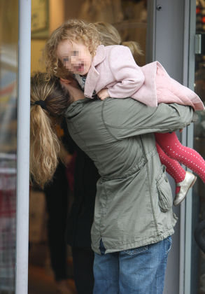 Geri Halliwell and daughter Bluebell Madonna in Hampstead, London, Britain - 17 Apr 2009