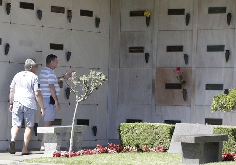 Crypt where Playboy founder Hugh Hefner will be buried, Los Angeles, USA - 29 Sep 2017