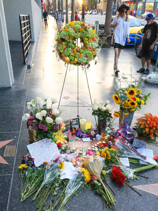 Tributes at Tom Petty star on the Hollywood Walk of Fame, Los Angeles, USA - 03 Oct 2017