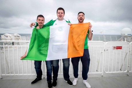 Republic of Ireland Fans Travel To Holyhead, Wales  - 08 Oct 2017