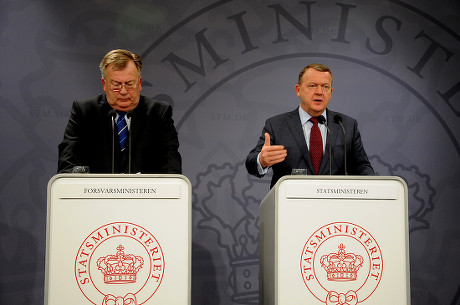 Defence press conference, Copenhagen, Denmark - 11 Oct 2017