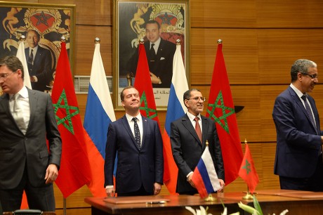 Russian Prime Minister Dmitri Medvedev visits Morocco, Rabat - 11 Oct 2017