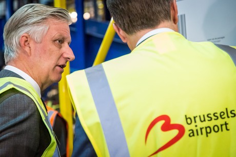 King Philippe visits Brussels Airport, Brussels, Belgium - 12 Oct 2017