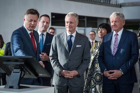 King Philippe visits Brussels Airport, Brussels, Belgium - 12 Oct 2017