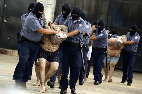 Salvadoran Authorities Transfer 5 Leaders Mara Editorial Stock Photo ...