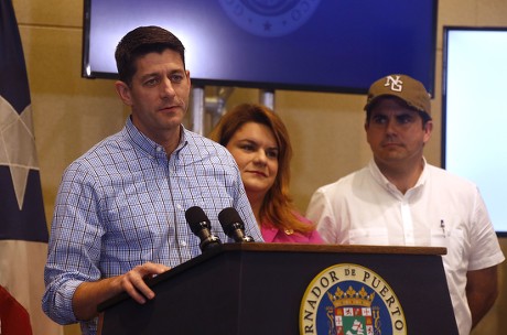 Paul Ryan press conference on Hurricane Maria aftermath, San Juan, Puerto Rico - 13 Oct 2017