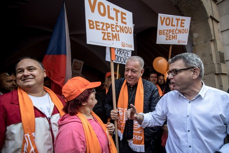 Czech Social Democratic Party election rally in Prague, Czech Republic - 15 Oct 2017