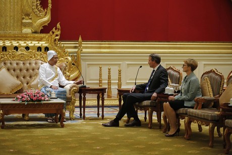 Myanmar President Htin Kyaw accepts credentials of new ambassadors, Naypyitaw - 17 Oct 2017