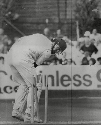 England Cricket Captain Chris Cowdrey (son Of Colin Cowdrey) Is Bowled Out By The West Indies. (for Full Caption See Version) Box 763 508061734 A.jpg.