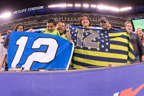 East Rutherford, New Jersey, USA. 22nd Oct, 2017. Seattle Seahawks