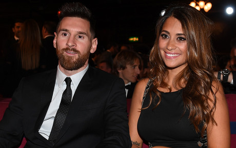 LIONEL MESSI ANTONELLA ROCCUZZO Editorial Stock Photo - Stock Image