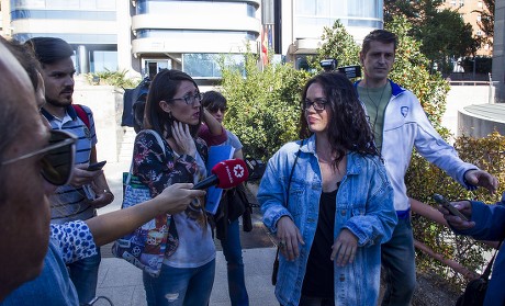 Activist accepts a year in prison at Provincial Hearing, Madrid, Spain - 10 Oct 2017