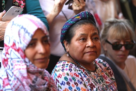 Peace Nobel laureates visit Guatemala, Santa Rosa - 26 Oct 2017