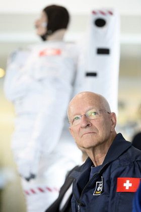 Swiss Astronaute Claude Nicollier attends a press conference of Swissappolo, Crissier, Switzerland - 02 Nov 2017