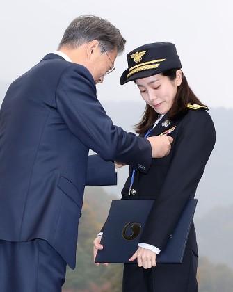 South Korean President Moon attends Firefighters Day, Cheonan, Korea - 03 Nov 2017