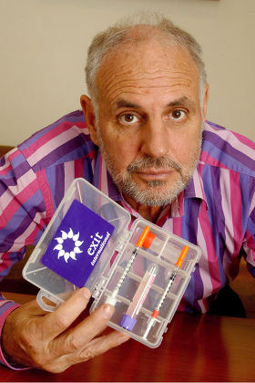 Dr Philip Nitschke with His Suicide Kit in After Being Held at Heathrow Airport for 9 Hours, London, Britain - 02 May 2009