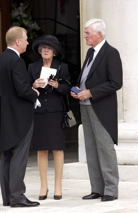 Funeral of Sir Denis Thatcher at Royal Hospital Cemetery Chelsea on 03 Jul 2003