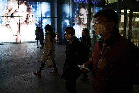 Chinese People Wear Masks During Air Editorial Stock Photo - Stock ...