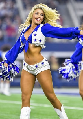 Dallas Cowboys Cheerleaders performs during an NFL Football game