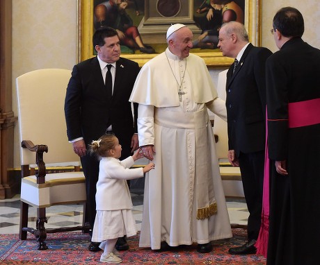 President of Paraguay Horacio Manuel Cartes Jara papal audience, Vatican, Rome, Italy - 09 Nov 2017