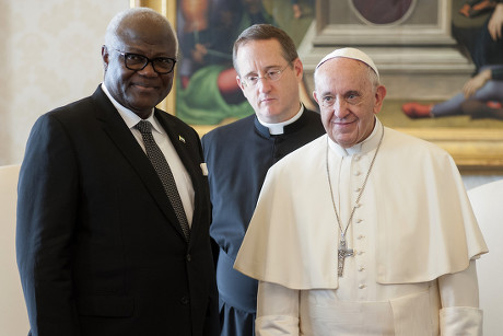 Pope Francis receives Ernest Bai Koroma, Vatican City, Vatican State - 11 Nov 2017