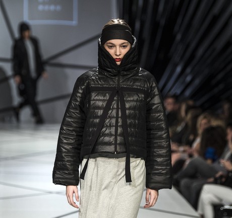 Model Presents Creation By Hungarian Brand Editorial Stock Photo
