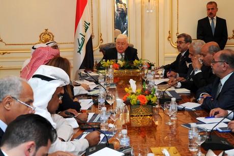 Iraqi President Fuad Masum press meet in Kuwait - 20 Nov 2017