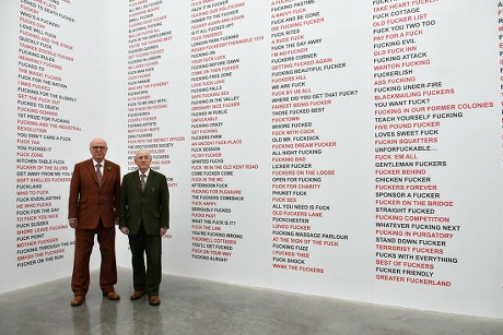 'Gilbert & George' exhibition photocall, London, UK  - 21 Nov 2017