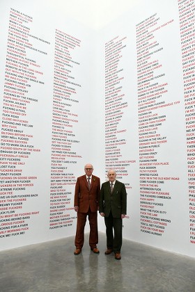 'Gilbert & George' exhibition photocall, London, UK  - 21 Nov 2017