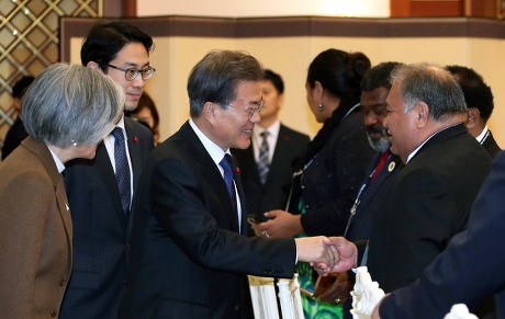 Presidents of South Korea and Nauru meet in Seoul - 05 Dec 2017