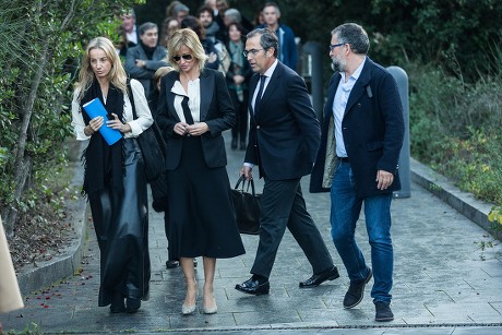 Burial of Susanna Griso's Mother, Barcelona, Spain - 22 Nov 2017