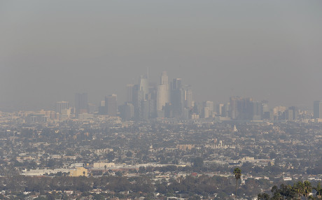 View Los Angeles City Heavy Smog Editorial Stock Photo - Stock Image ...