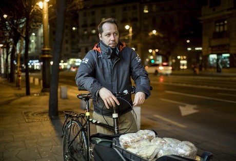 Budapest Bike Maffia helps homeless people in Budapest, Hungary - 11 Dec 2017