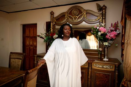Sia Koroma, the First Lady of Sierra Leone at her home in Freetown, Sierra Leone  - 31 May 2008