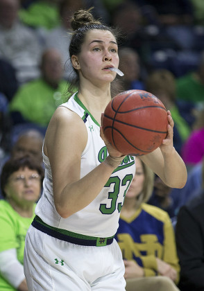 Notre Dame Forward Kathryn Westbeld 33 Editorial Stock Photo - Stock 