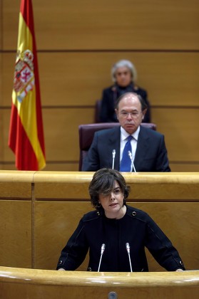 Deputy Prime Minister appears before the 155 article commission, Madrid, Spain - 18 Dec 2017