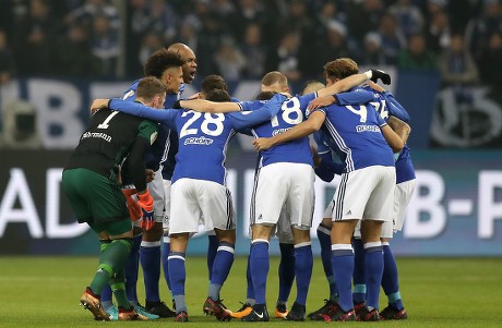 Schalkes Team Reacts Before German Dfb Editorial Stock Photo - Stock