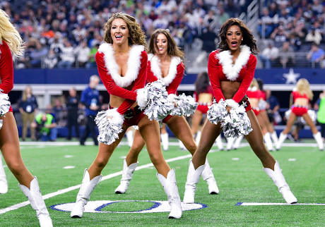 Th Dallas Cowboys Cheerleaders Santa Suits Editorial Stock Photo - Stock  Image