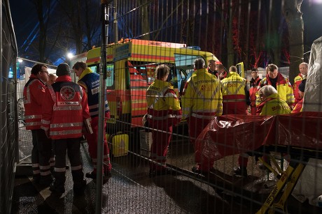 Emergency Ambulances Stand Front Entrance Venue Editorial Stock Photo ...