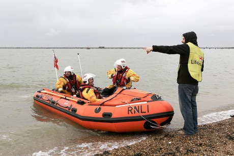 Southend Rnli Event Encouraging Swimmers Take Editorial Stock Photo ...