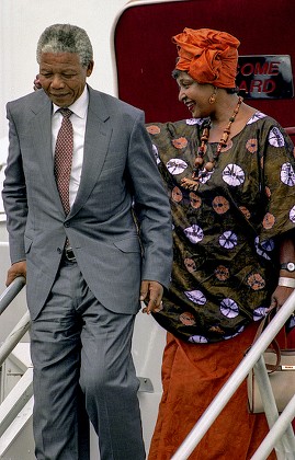 Nelson Mandela Wife Winnie Mandela Editorial Stock Photo - Stock Image