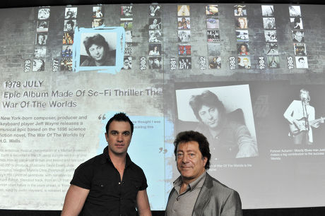Jeff Wayne and Shannon Noll promote the forthcoming 'War of the Worlds' tour, O2 Arena, London, Britain - 22 May 2009
