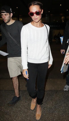 Alicia Vikander Airport Style