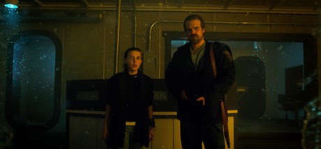 Millie Bobby Brown David Harbour Editorial Stock Photo - Stock Image