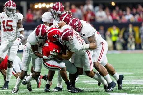 Georgia Bulldogs Running Back Nick Chubb Editorial Stock Photo - Stock