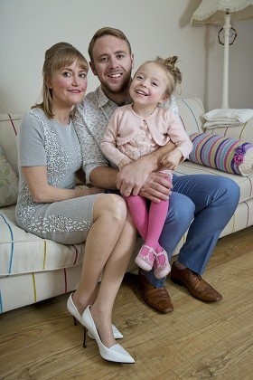 Lucy And Adam Mason And Their Daughter Daisy Who Has Cerebral Palsy And Is One Of The Stars Of The Channel 4 Show ' Secret Lives Of 5 Year Olds'.