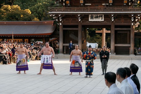 New Year Grand Sumo tournament, Tokyo, Japan - 09 Jan 2018