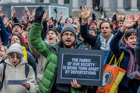 Protest to stop deportation of Ravi Ragbir, New York, USA - 11 Jan 2018