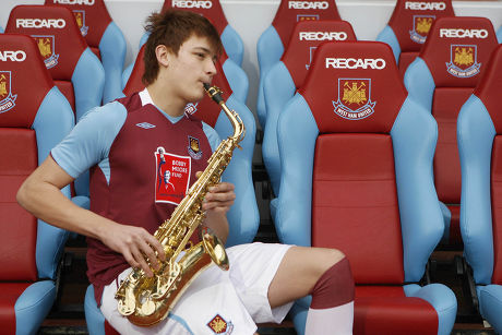Tyler Rix who's been playing for the West Ham Academy but has now signed a £1million record contract with Universal, Britain - 15 Jan 2009